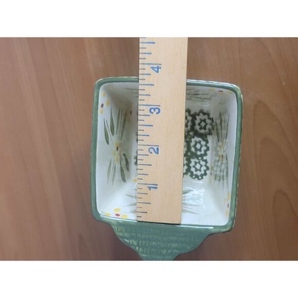 TEMP-TATIONS Old World Green ovenware Set - 3 Individual Square Bakers with Lids - Picture 8 of 8